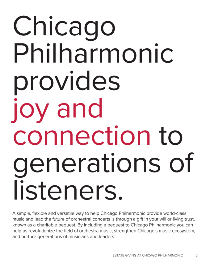 Philanthropic Legacy at Chicago Philharmonic2 Philanthropic Legacy at Chicago Philharmonic2